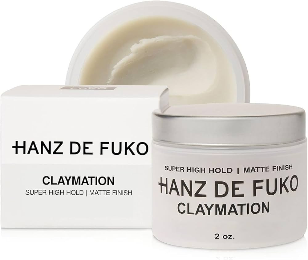 Hanz de Fuko Claymation – Premium Men’s Hair Styling Clay – Super High Hold, Matte Finish ... | Amazon (US)