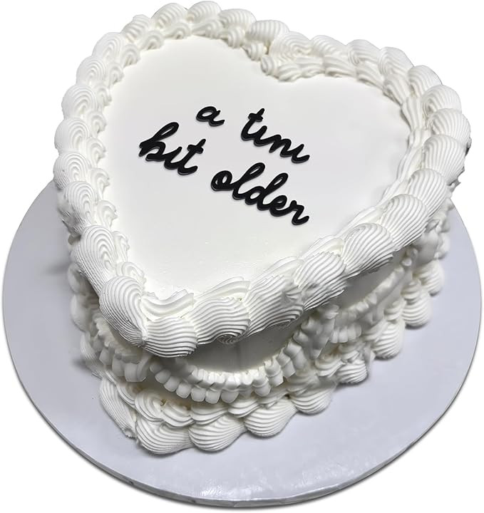 A Tini Bit Older Birthday Cake Topper Happy Birthday Charm for Vintage Heart | Coquette Themed Pa... | Amazon (US)