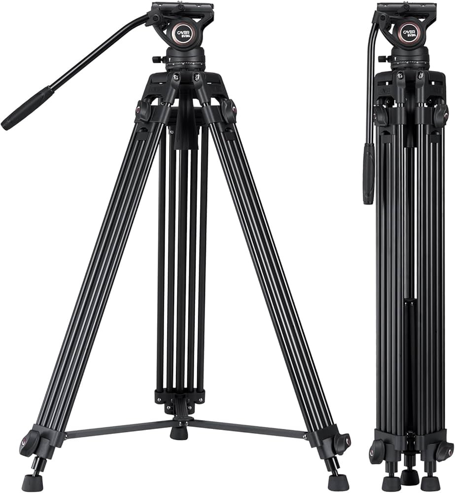 Video Tripod System, Cayer BV30L 72 inch- Professional Heavy Duty Aluminum Twin Tube Tripod, K3 F... | Amazon (US)