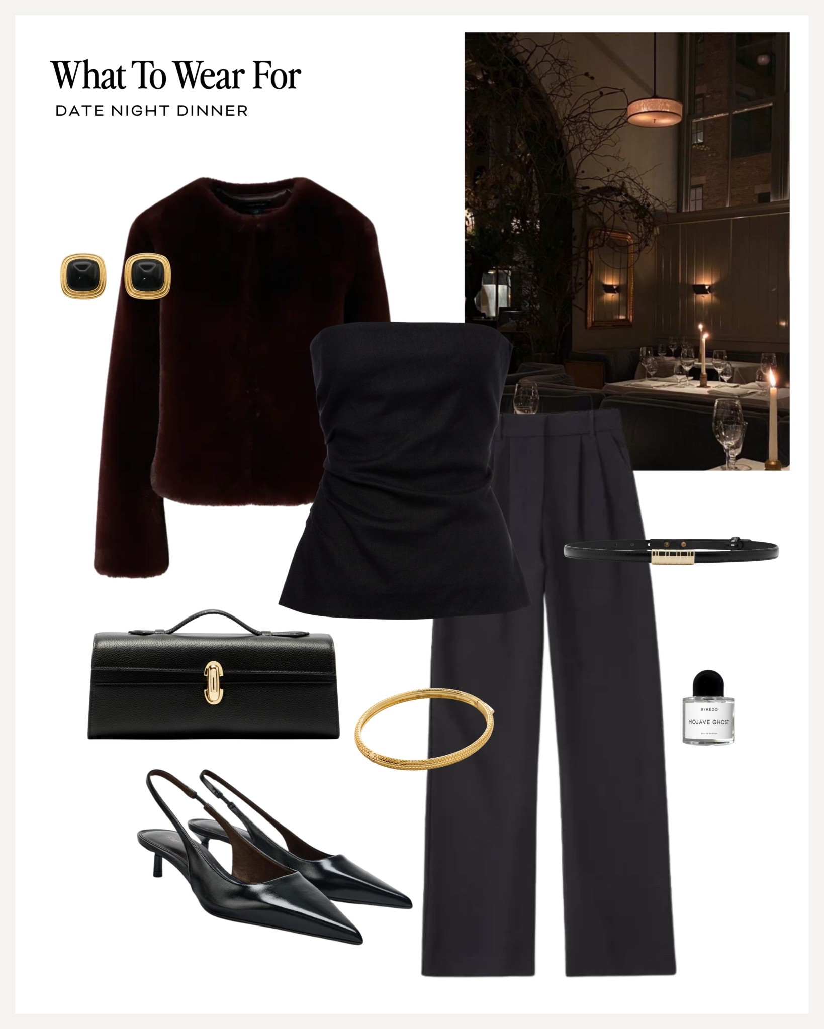 Date night 🍷 

Black tailored trousers / evening style / sling back heels / faux fur jacket 

#LTKuk #LTKdatenight