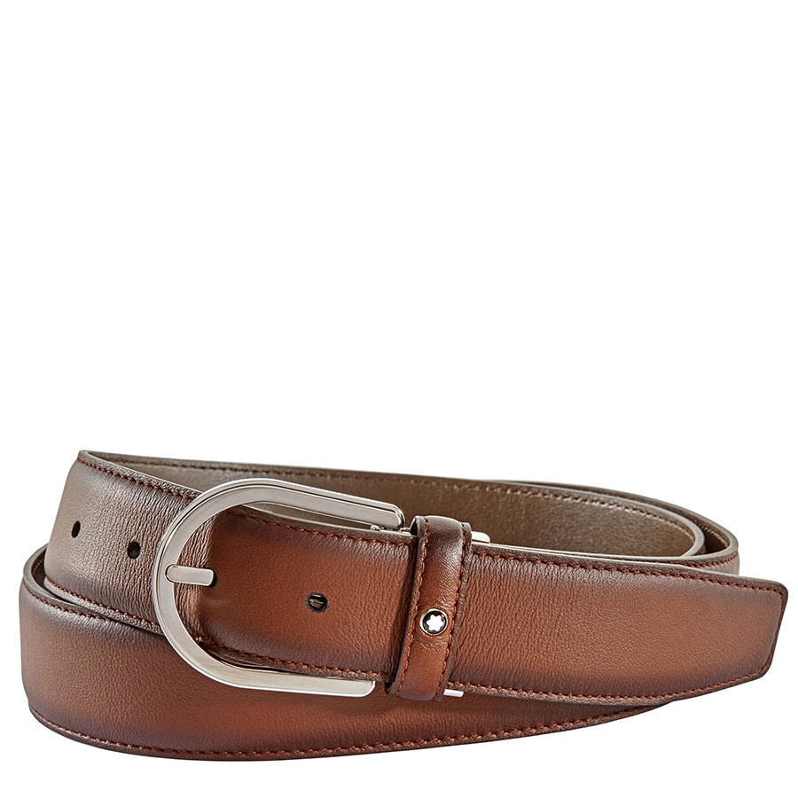 Montblanc Mens Cut-to-Size Business Belt- Brown | Jomashop.com & JomaDeals.com