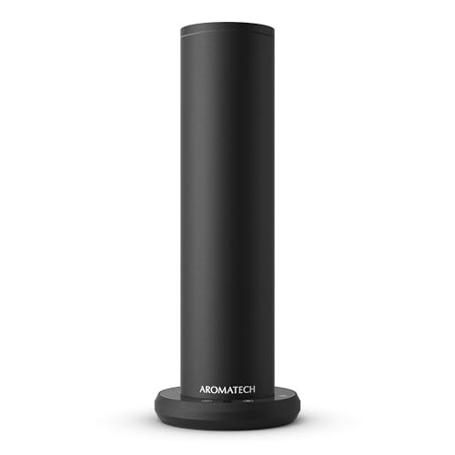 AromaTech New AroMini BT Plus Scent Diffuser w/Bluetooth – Cold-Air Diffusion Scent Machine for Home, Office, Hotel, Spa – Nebulizing Diffusion System for Essential Oil Blends (Black) | Amazon (US)