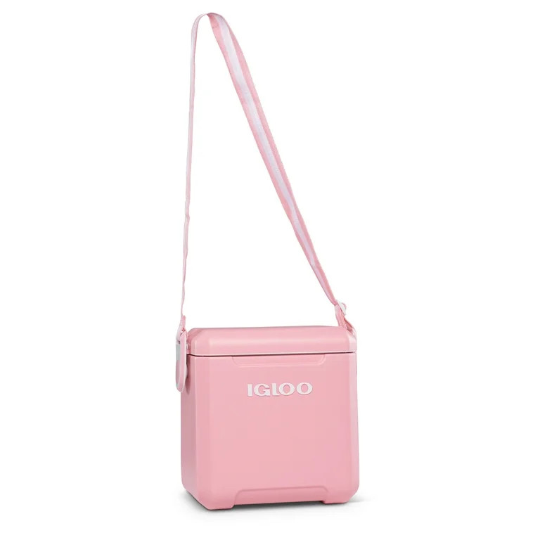 Igloo 11 QT Tag-a-Long Hard Sided Cooler, Blush, 14 Can Capacity | Walmart (US)