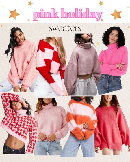 Pink holiday💕🎅🏼 sweaters 

#LTKHoliday #LTKSeasonal