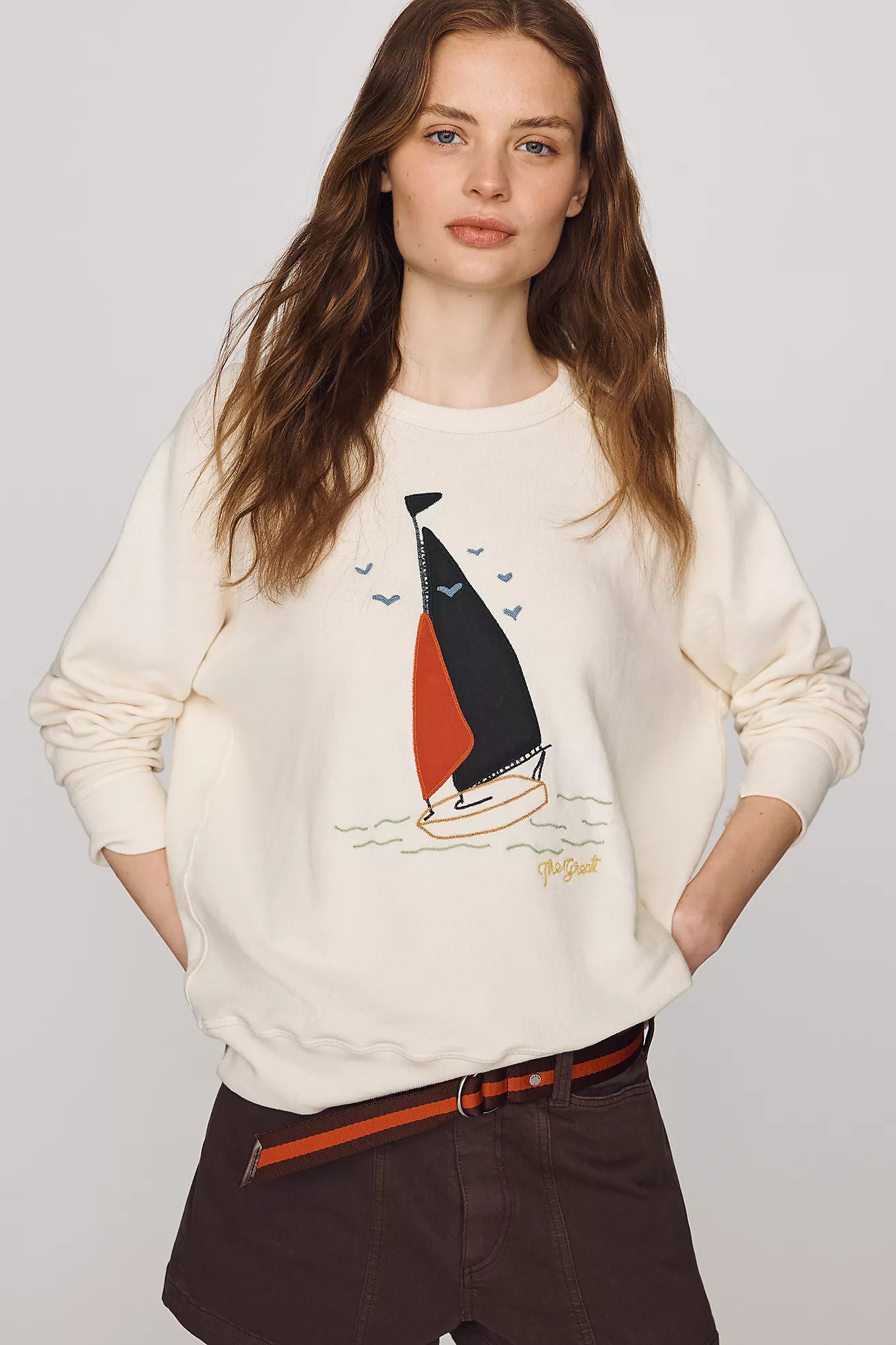 The GREAT. The College 100% Cotton Sweater | Anthropologie (US)