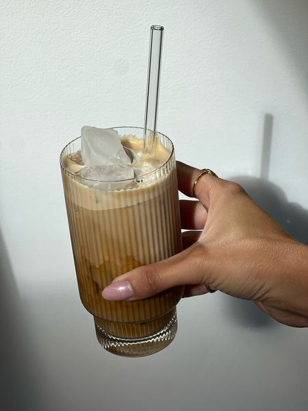 Ribbed glass, iced coffee glass

#LTKhome #LTKeurope #LTKparties