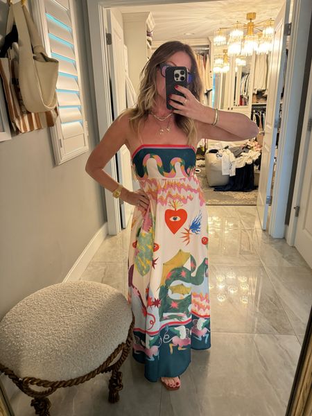 Picked up this cutie from Amazon and it’s the perfect little colorful summer maxi. I’m wearing a S.

#LTKStyleTip #LTKSeasonal #LTKFindsUnder100