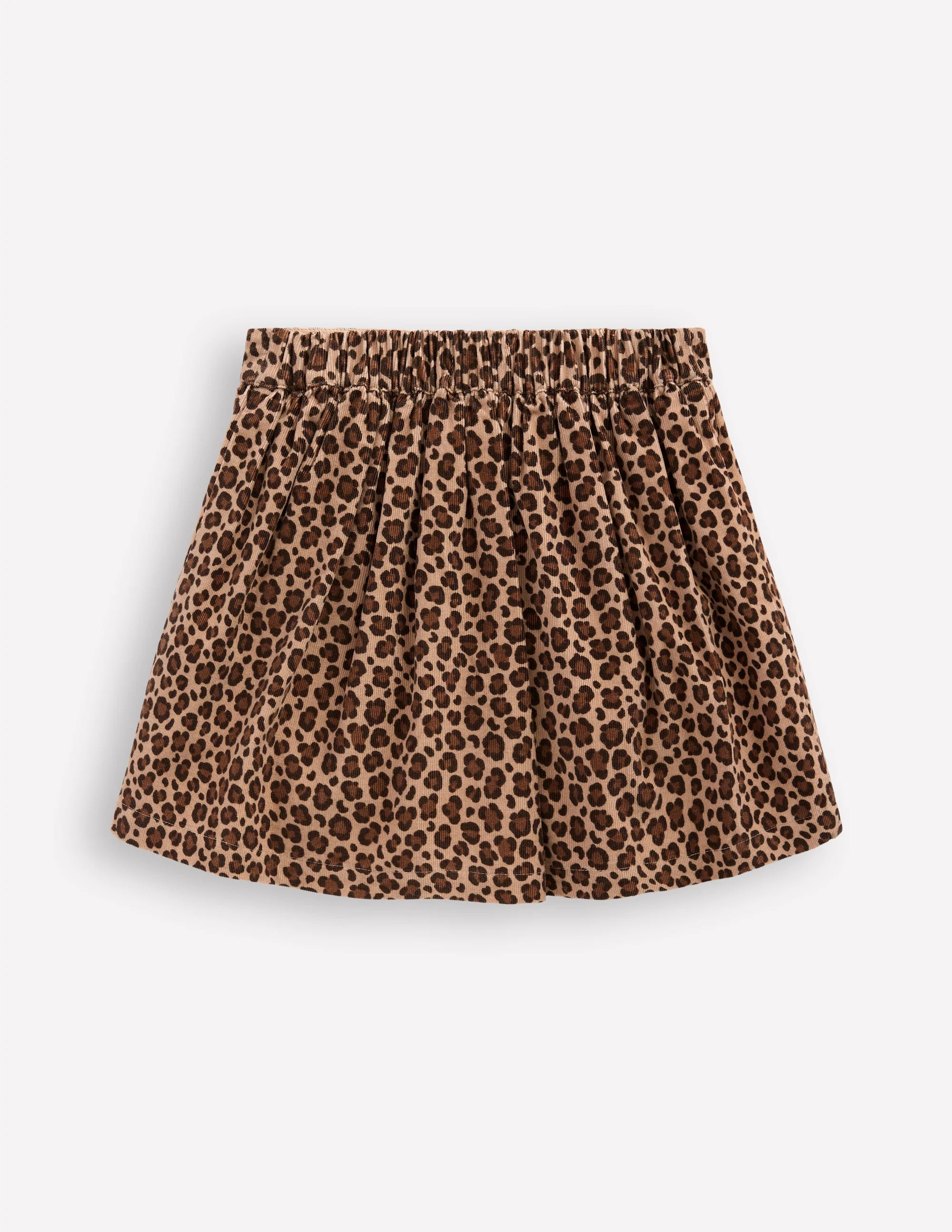 Button-through Mini Skirt-Leopard Print | Boden (US)