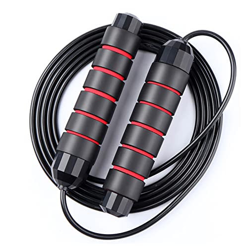 Redify Jump Rope,Jump Ropes for Fitness for Women Men and Kids,Speed Jumping Rope for Workout with Ball Bearings,Adjustable Skipping Rope for Exercise&Slim Body at Home School Gym (Red) | Amazon (US)