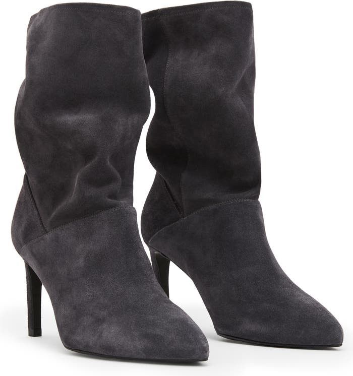 AllSaints Orlana Pointed Toe Boot Grey Shoes Grey Boot Boots Summer Outfits Budget Fashion | Nordstrom