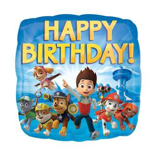 17" Square PAW Patrol ™Happy Birthday Foil Balloon By Anagram | Michaels® | Michaels Stores