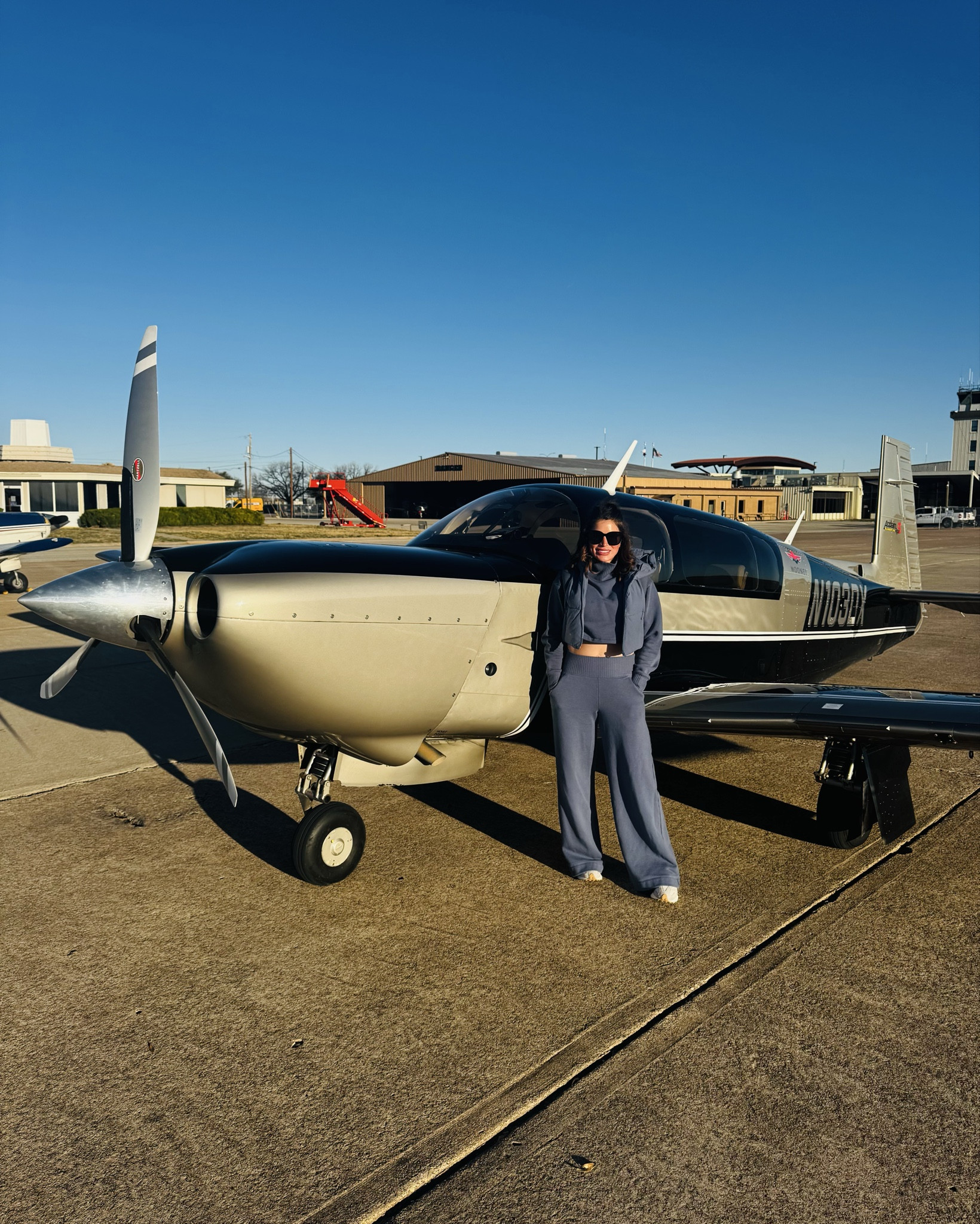 Blue skies, blue set, boarding my main character era 💙✈️ 


#LTKootd