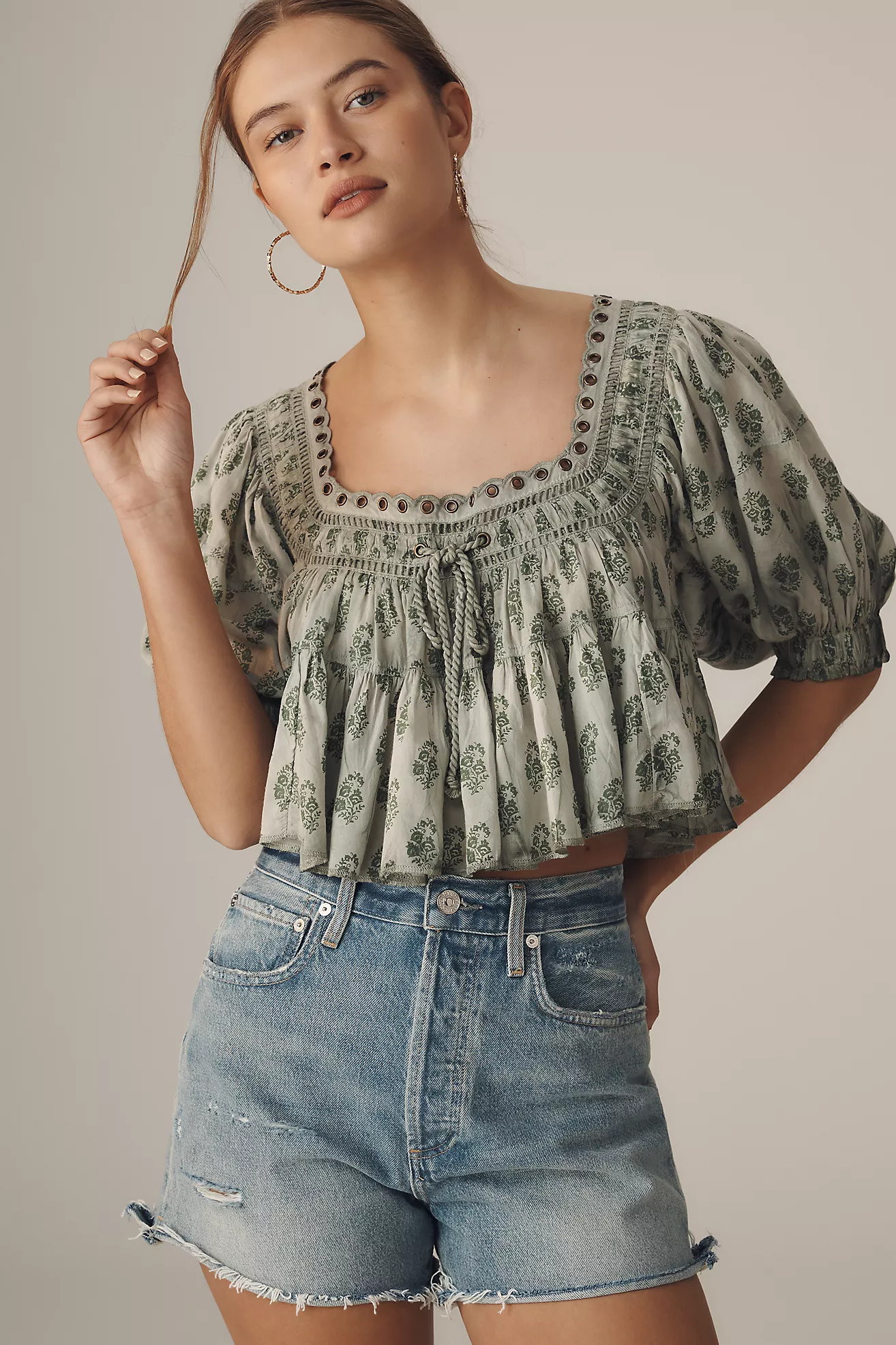 Citizens of Humanity Marlow Vintage Mid-Rise Denim Shorts | Anthropologie (US)