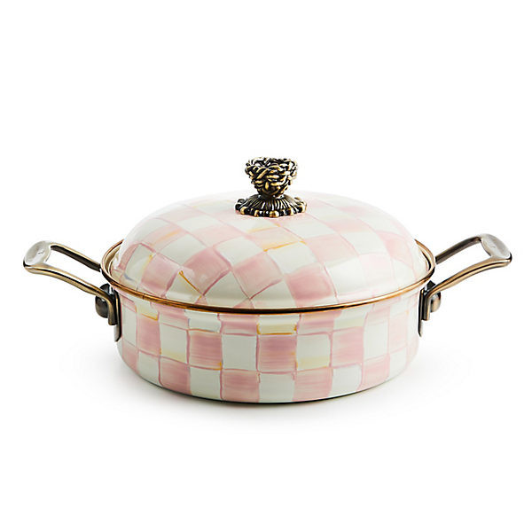 MacKenzie-Childs Rosy Check 3 Qt. Casserole | MacKenzie-Childs