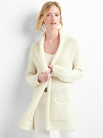 Chunky shawl collar cardigan | Gap US