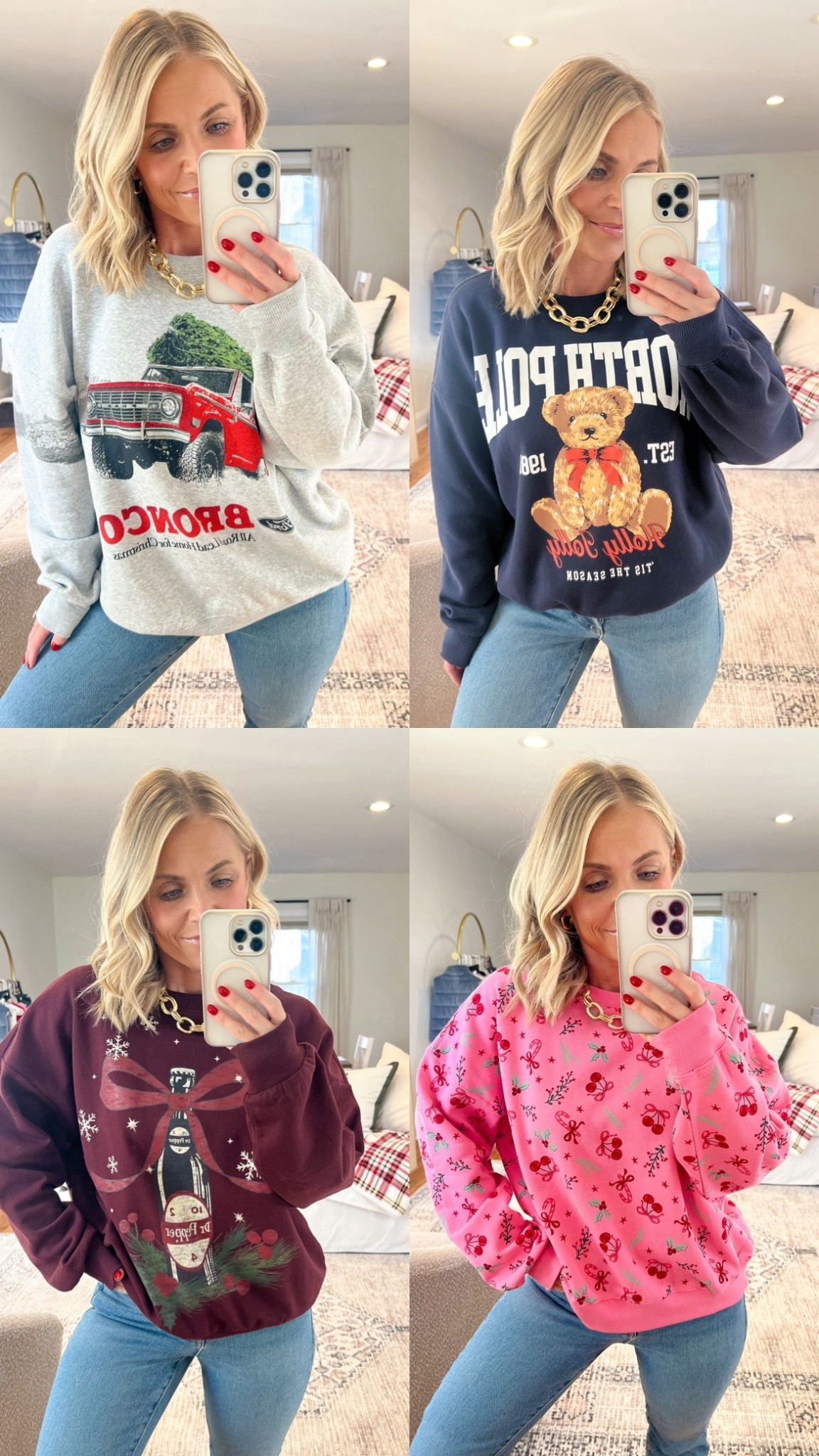 Target Holiday Sweaters are so good this year! Such fun prints and details and for under $35 these will be perfect for any holiday event!🎅🎄


Target finds, target fashion, Christmas sweaters, holiday sweaters, the grinch sweater, Christmas graphic sweatshirts, ugly sweater party, holiday party sweaters 

#LTKFindsUnder50 #LTKMidsize #LTKHoliday