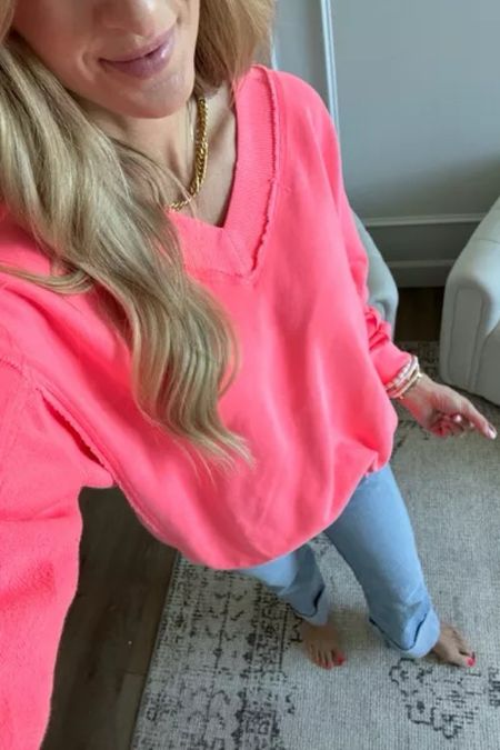 You guys have been loving this sweatshirt - such a great find for this summer!

Fashion  summer fashion  summer look  summer outfit  denim  denim outfit  sweatshirt  v neck  everyday outfit  everyday look  casual look  Ourpnwhome 

#LTKSeasonal #LTKstyletip #LTKfindsunder100