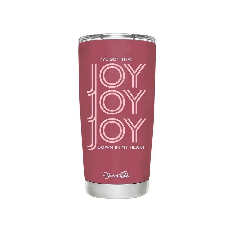 Blessed Girl 20 oz. Stainless Steel Tumbler - Joy Joy Joy - Red - Walmart.com | Walmart (US)