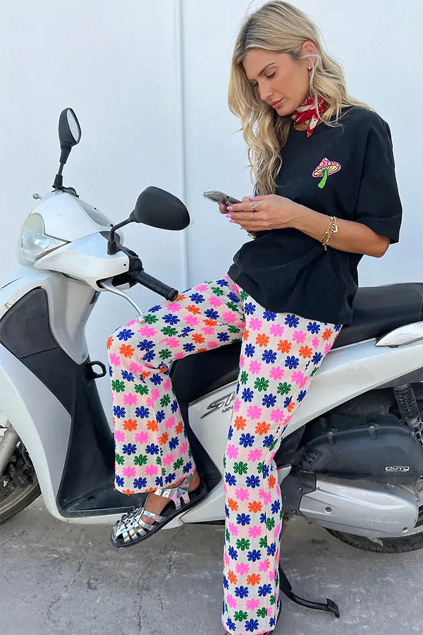 Multi Flower Trouser | Never Fully Dressed US