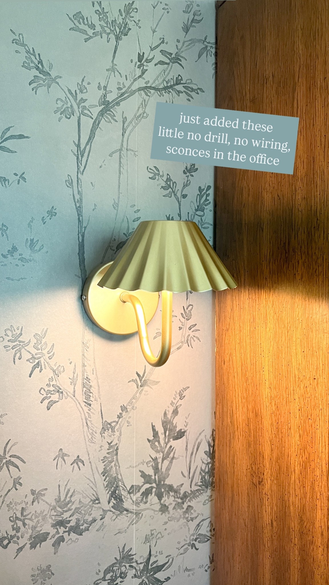 Wireless rechargle ruffle gold brass wall sonce

#LTKHome