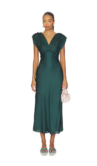 Deitra Dress in Teal Green | Revolve Clothing (Global)
