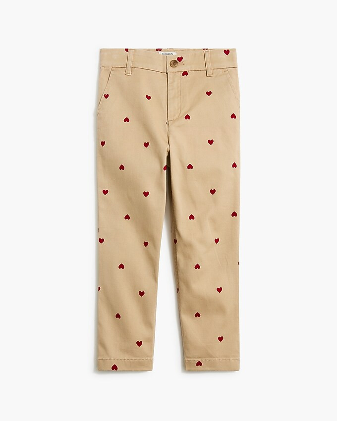 Girls' allover-heart chino pant | J.Crew Factory