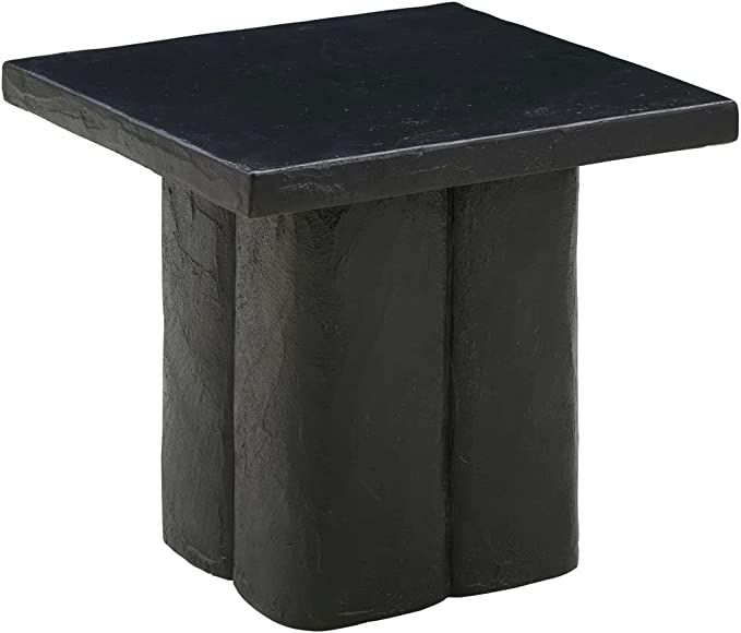 Amazon.com: TOV Furniture Kayla Black Concrete Textured Side Table : Tools & Home Improvement | Amazon (US)
