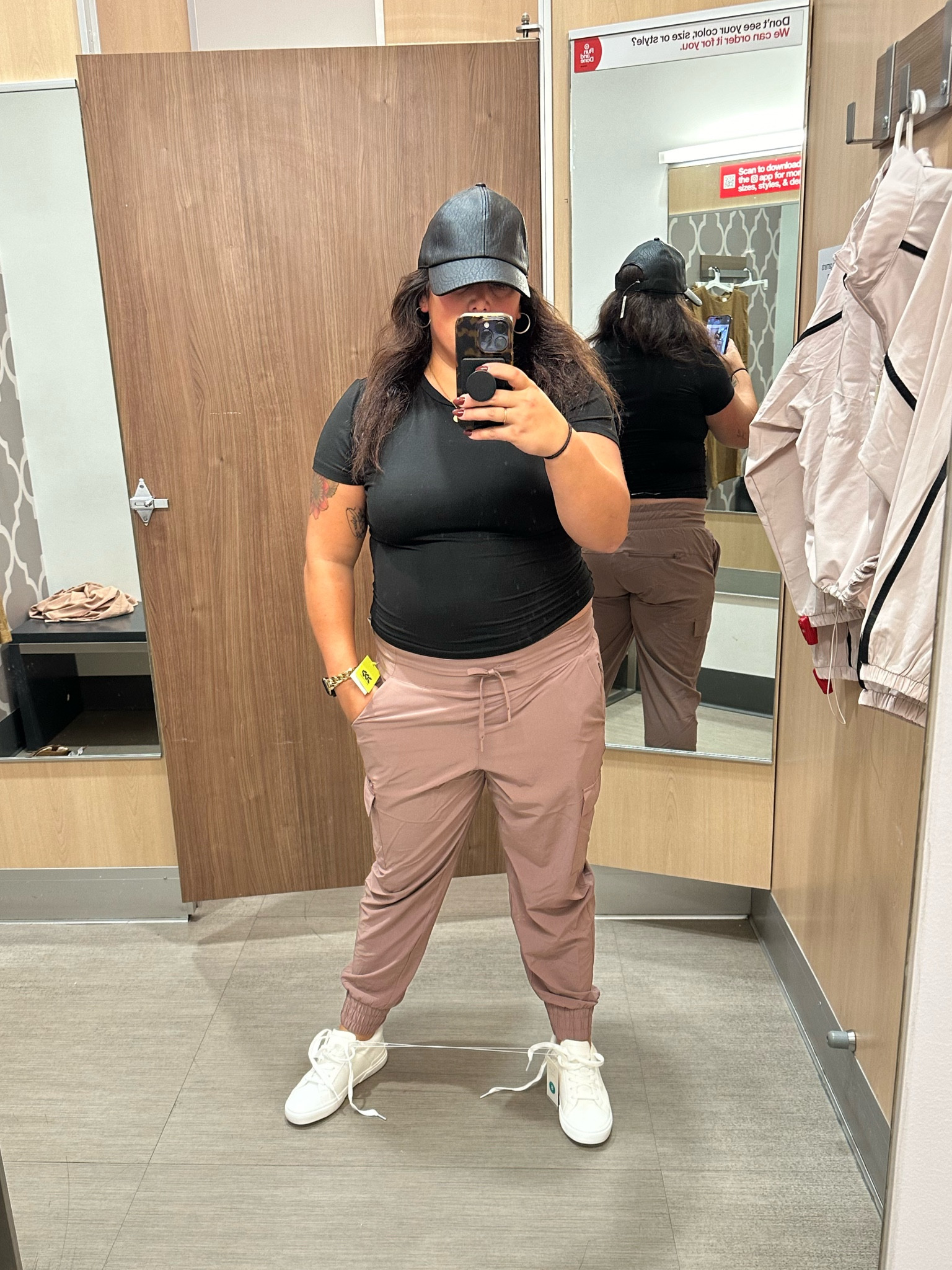 *adds to cart*

A great errand running or travel day fit!

🧢: comes in black and cream
👚: an inexpensive Amazon essentials three-pack
👖: JoyLab joggers 
👟: Madison sneakers 

An extra note about these shoes — I wore this pair of sneakers and walked miles and MILES around Spain two summers ago. And I cannot say enough about how comfortable and versatile they are.

I wore holes in my last pair so I just bought another set 🥰

#LTKTravel #LTKMidsize #LTKFindsUnder50
