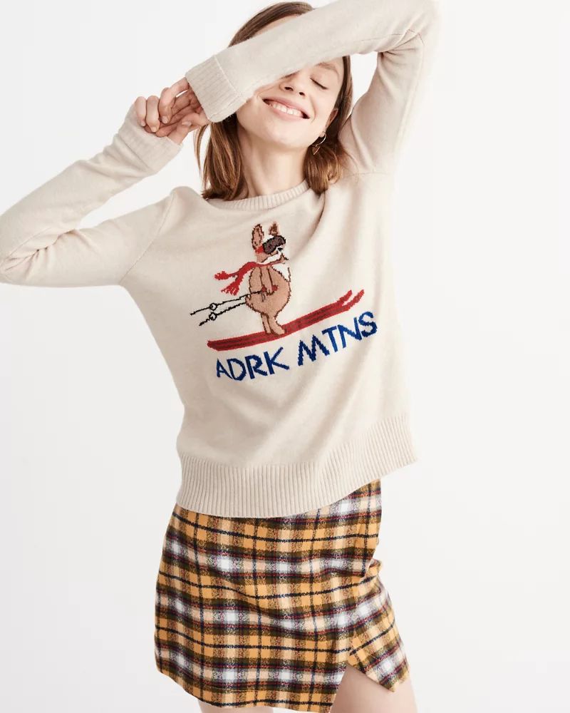 Animal Intarsia Pullover Sweater | Abercrombie & Fitch US & UK