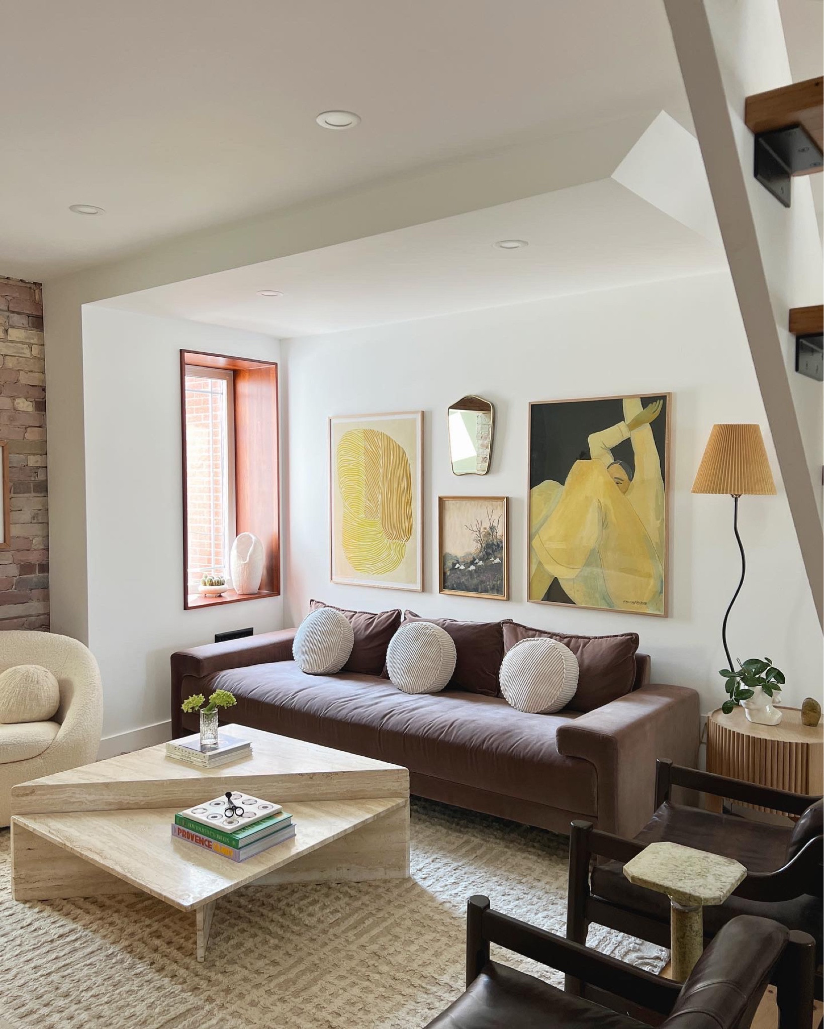 living room sources ☁️ the cushions are custom (click the link and speak to the seller) the art is from The Poster Club the frames are from The Poster Store Canada (not linked here) 

#LTKhome