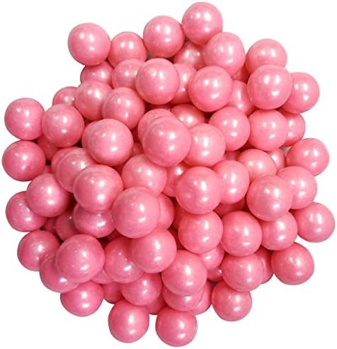 Shimmer Pearl Pink Gumballs 2 Pounds Approximately 120 Pieces-Light Pink | Amazon (US)
