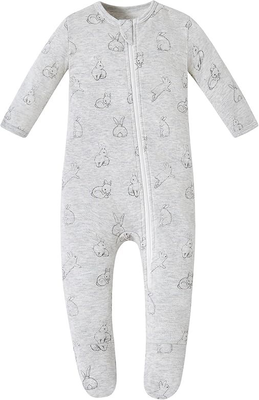 Owlivia Organic Cotton Baby Pajamas, Boys Girls Zip Front Sleep 'N Play, Footed Sleeper, Long Sle... | Amazon (US)