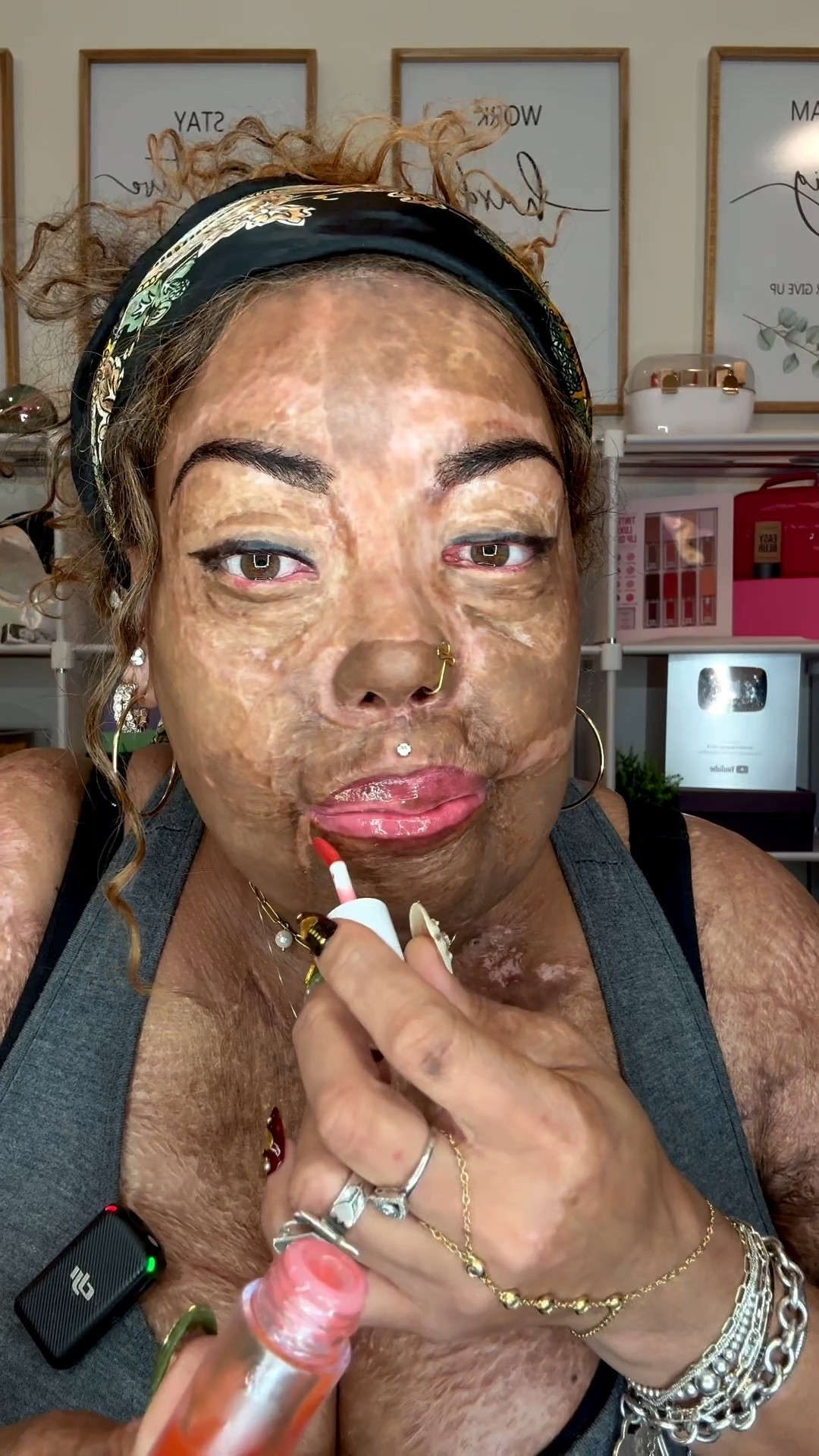 I love Nooni Appleberry plumping lip oil stain! It comes in different shades for different skin tones.

This is Korean skin care and I love to wear it around the house, at bedtime and days thatI’m not wearing makeup.

#LTKBeauty #LTKOver40