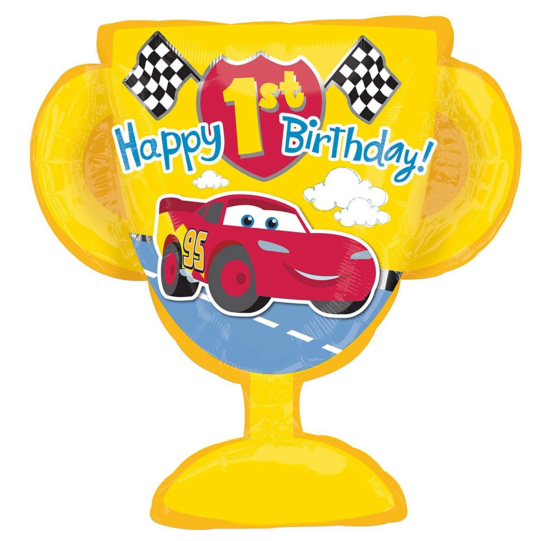 Anagram Disney Cars 1St Birthday Jumbo Foil Balloon | Walmart (US)