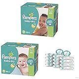 Pampers Bundle - Baby Dry Disposable Baby Diapers Sizes 3, 210 Count & 4, 186 Count with Pampers Sen | Amazon (US)