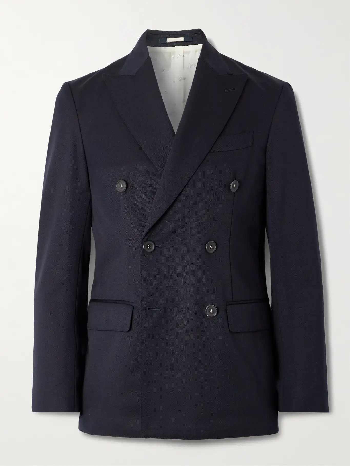 Double-Breasted Wool and Cotton-Blend Blazer | Mr Porter (UK)