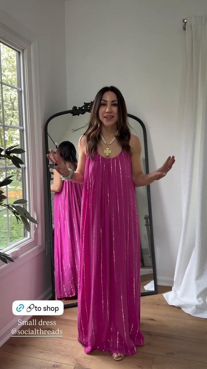 Small maxi dress. Pink maxi dress.

#LTKPetite #LTKOver40