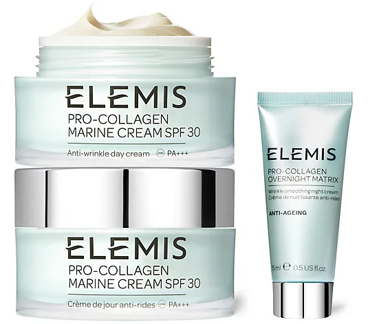 ELEMIS Pro-Collagen Marine Cream Duo & Travel Matrix - QVC.com | QVC