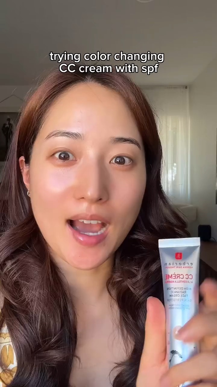 not sponsored but this CC cream is soooo cool???? @erborian_usa