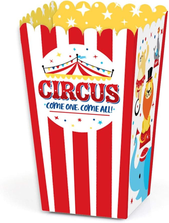 Big Dot of Happiness Carnival - Step Right Up Circus - Carnival Themed Favor Popcorn Treat Boxes ... | Amazon (US)