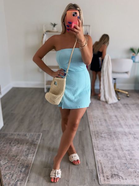 This dress is my new go to summer dress! I bought it in black too! I did a size small because it’s stretchy but has built in shorts and works in both casual and more dressier places! Soooo cute and can’t wait to wear in on vacation! 

Petite fashion mom style aerie haul 

#LTKFindsUnder50 #LTKStyleTip #LTKMidsize