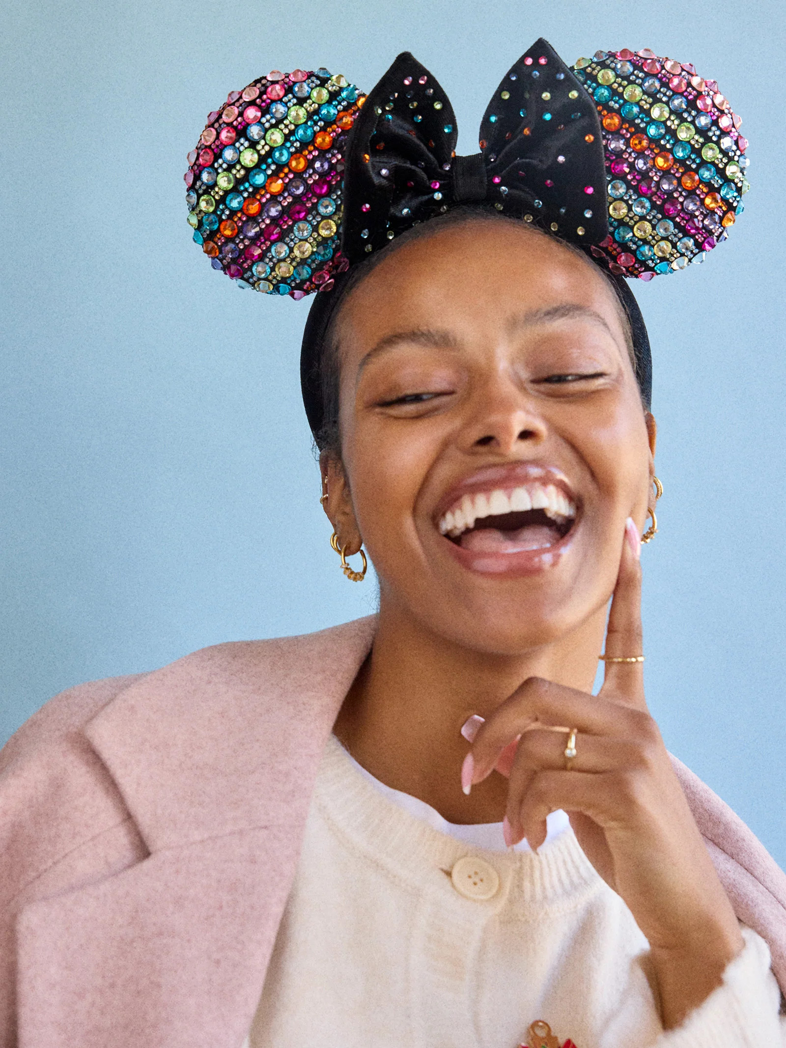 Disney Minnie Mouse Crystal Multicolor Ears Headband - Minnie Mouse Crystal Multicolor Ears | BaubleBar