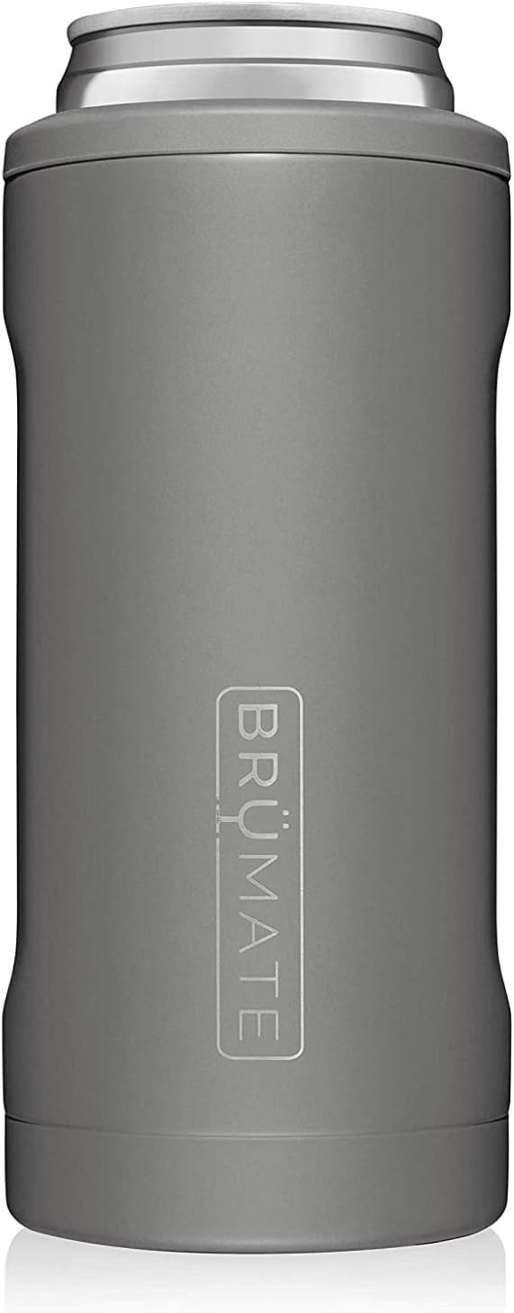 BrüMate Hopsulator Slim Double-walled Stainless Steel Insulated Can Cooler for 12 Oz Slim Cans (... | Amazon (US)
