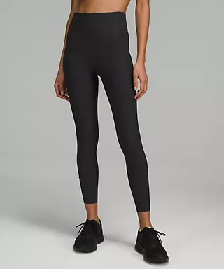 Base Pace High-Rise Ribbed Tight 25" | Women's Leggings/Tights | lululemon | Lululemon (US)