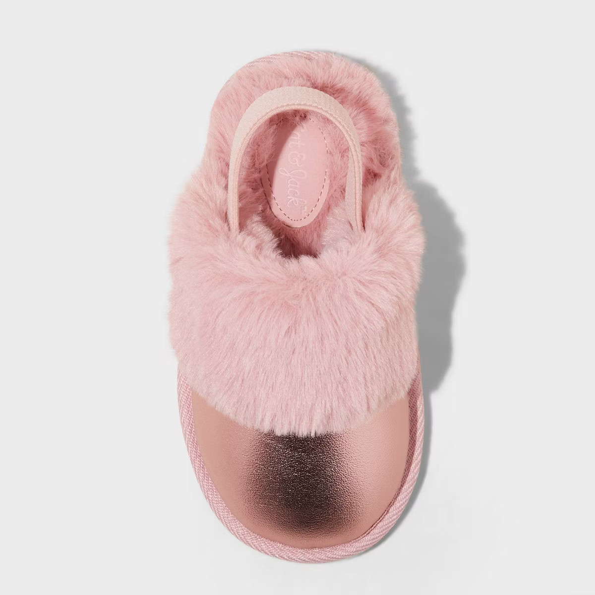 Toddler Lila Metallic Scuff Slippers - Cat & Jack™ Pink 9T-10T | Target