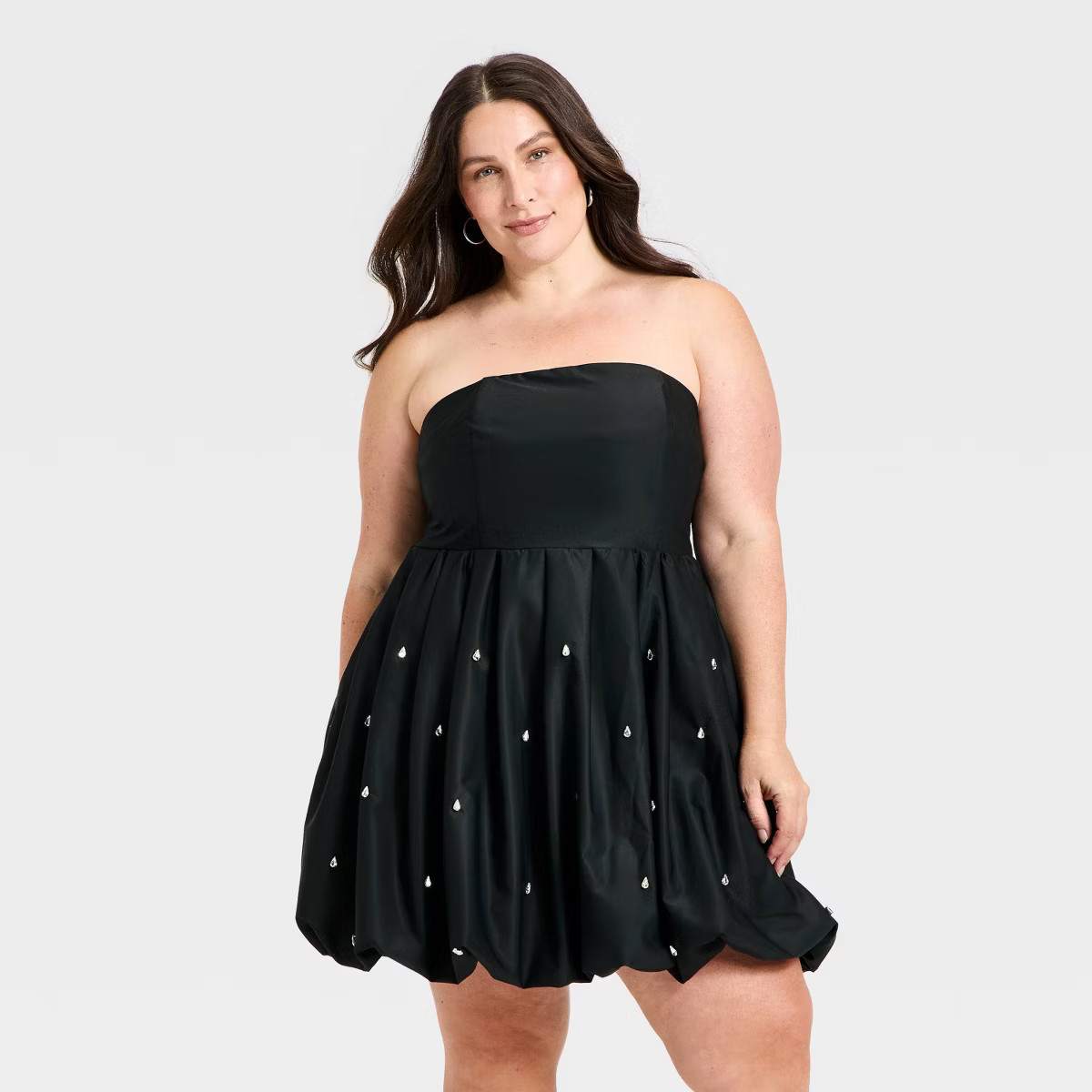 Women's Embellished Bubble Mini Dress - A New Day™ Black | Target