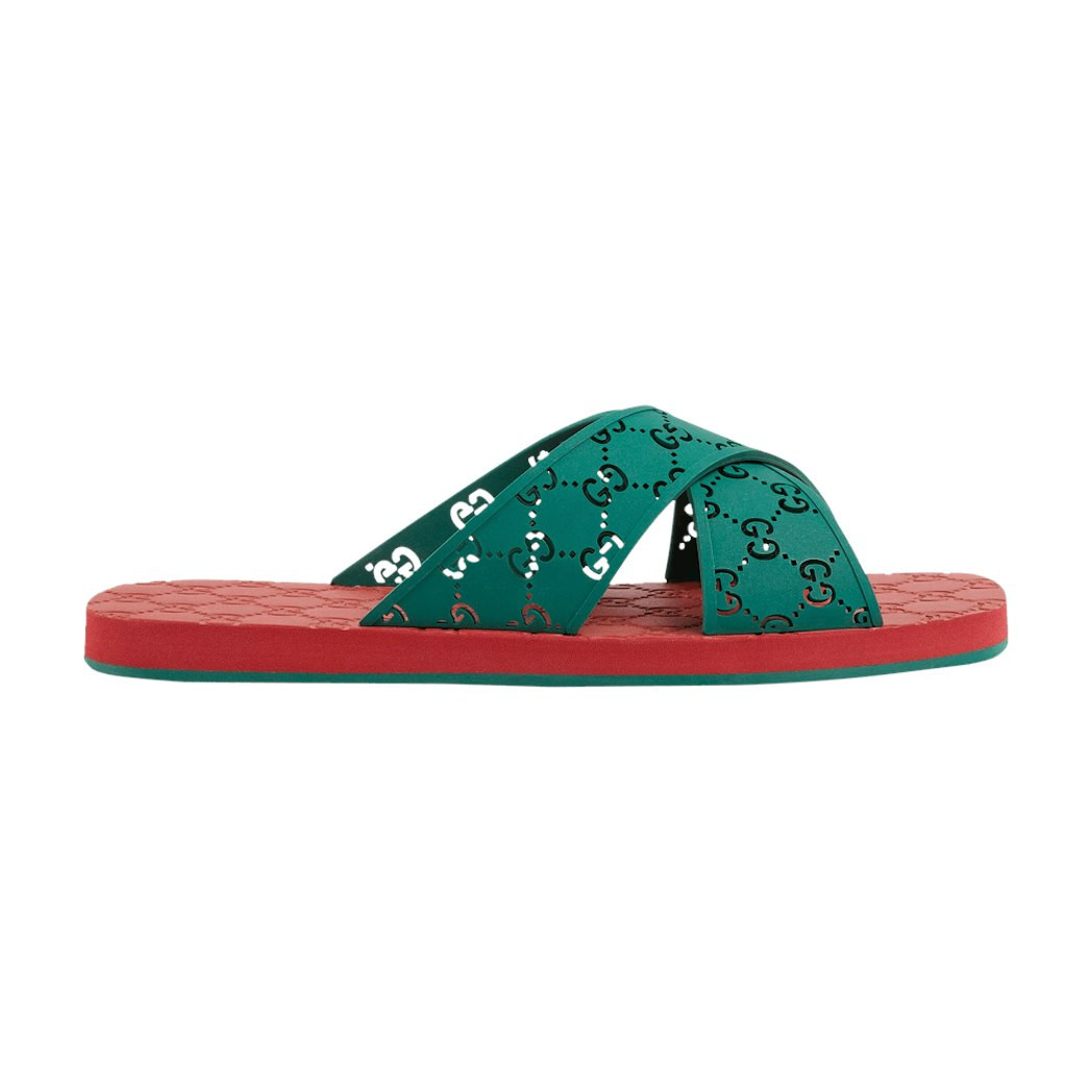 Gucci GG Slide Sandal 'Green' EU 41.5 | Novelship