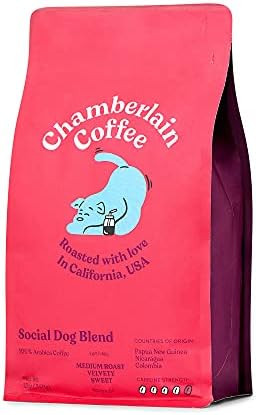 Chamberlain Coffee Social Dog Blend, Full Bodied Organic Coffee with Complex yet Smooth Notes of ... | Amazon (US)