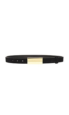BLACK SUEDE STUDIO City Belt in Black & Gold from Revolve.com | Revolve Clothing (Global)