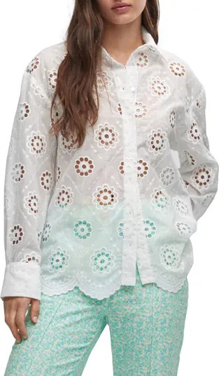 Eyelet Embroidery Shirt | Nordstrom